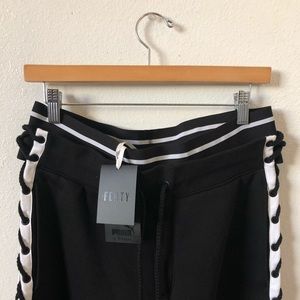 Fenty Puma Black Lace Up Sweatpants